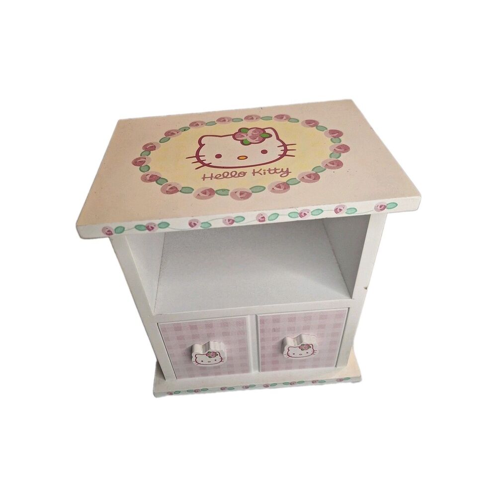 Sanrio Hello Kitty Mini Wood Dresser Jewelry Storage
